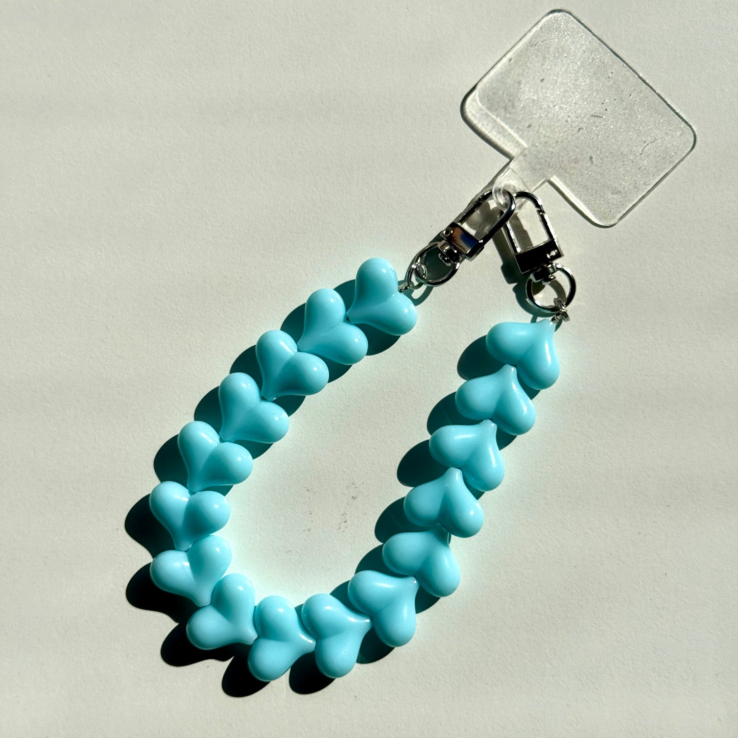 Hartjes Telefoonkoord Blauw - Zilver