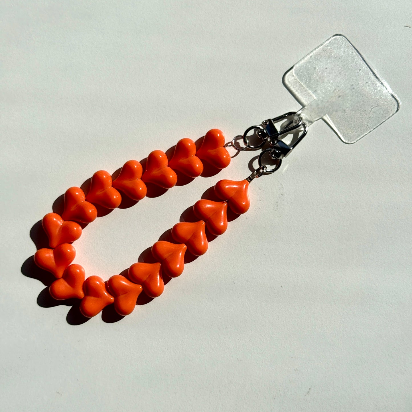 Hartjes Telefoonkoord Oranje - Zilver