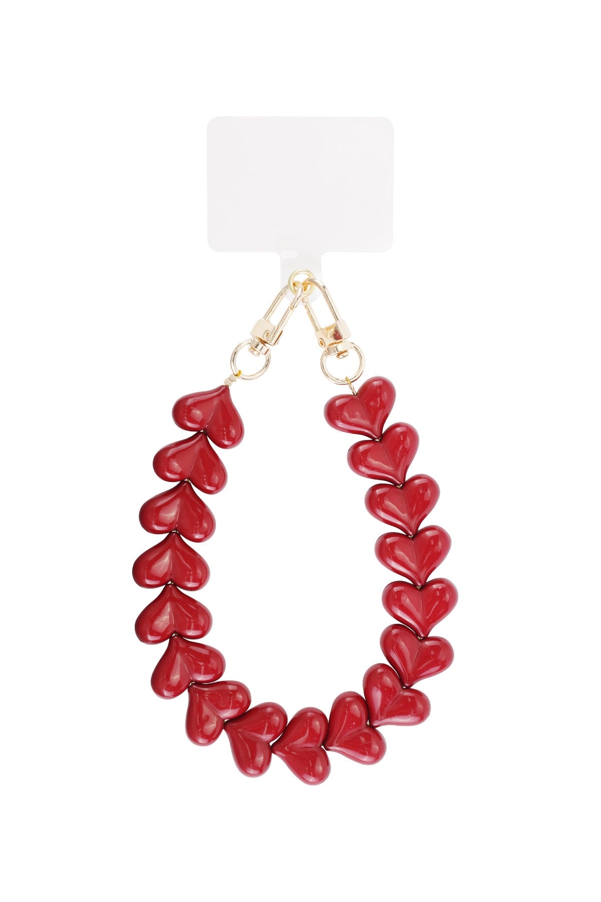 Hartjes Telefoonkoord Burgundy- Goud