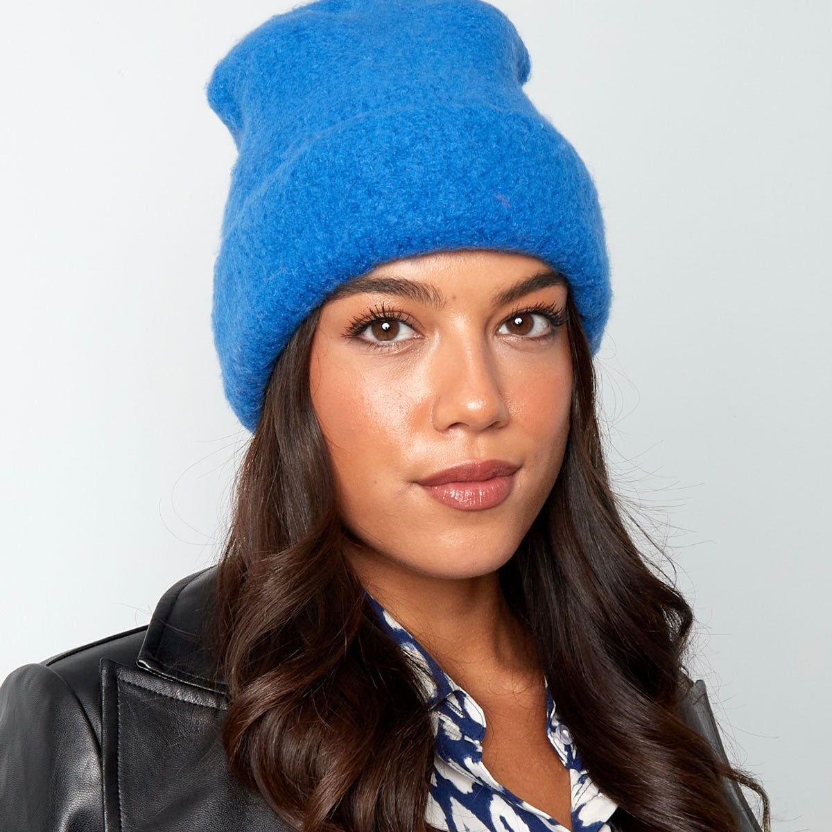 Sanne Beanie Licht Blauw