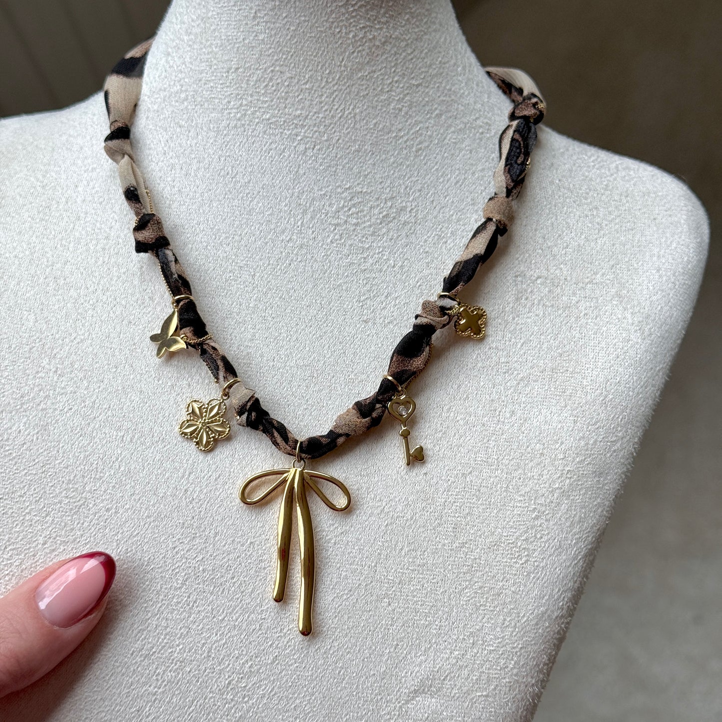 Leopard Bow Ketting