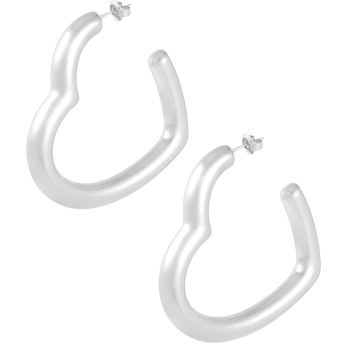 Big Open Heart Oorbellen