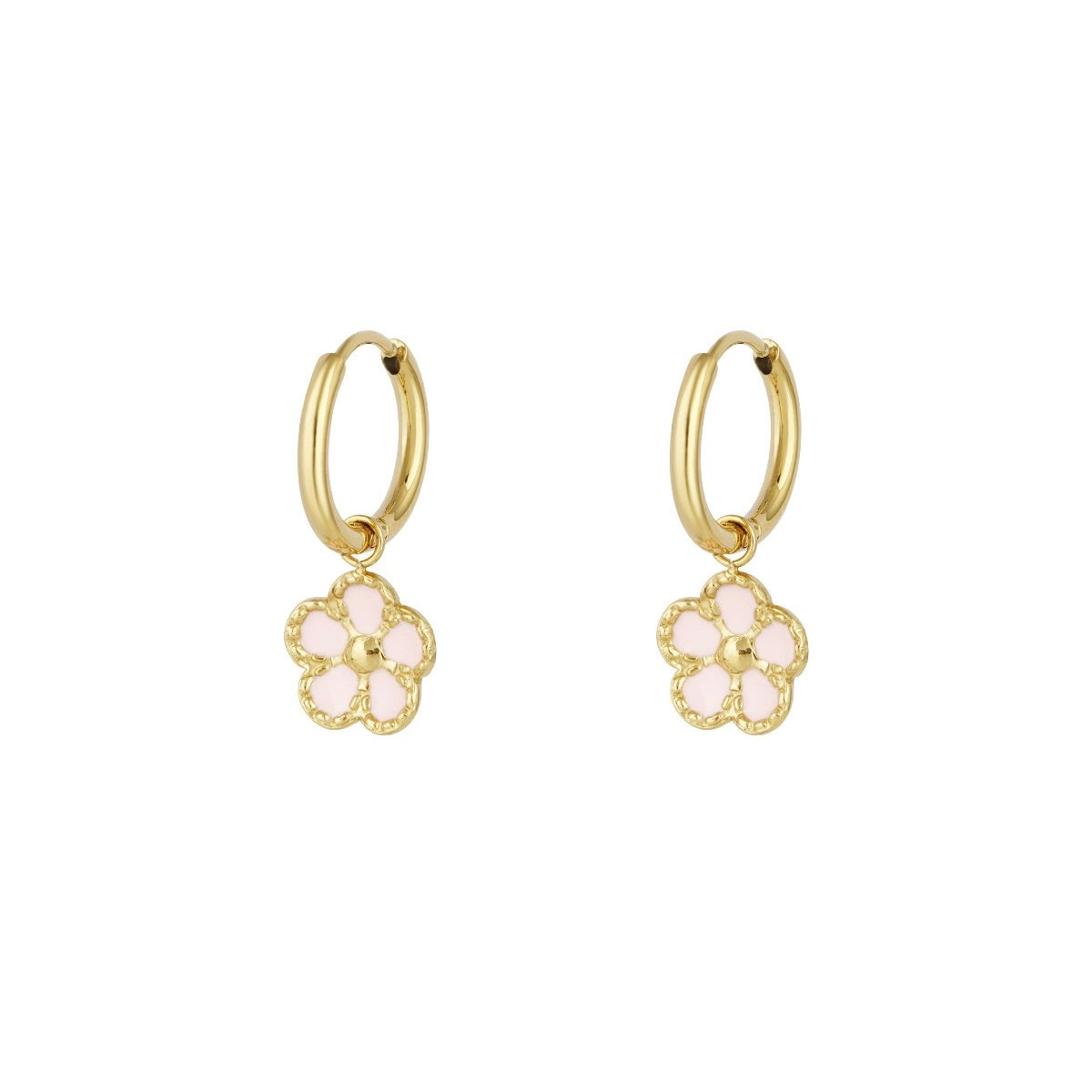 Mini Flower Oorbellen Roze