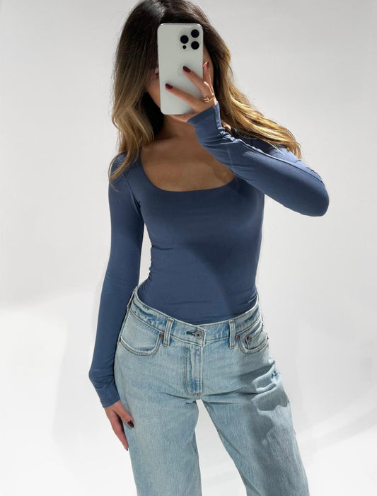 Mila Top Denim Blue