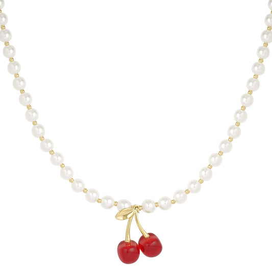 Cherry pearl Ketting