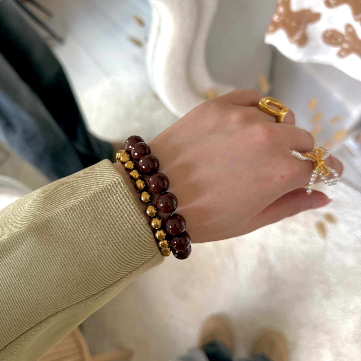 Bonnie Armband Bruin