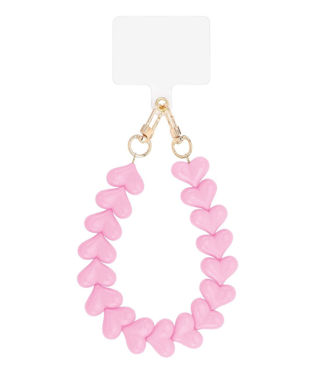 Hartjes Telefoonkoort Roze - Goud