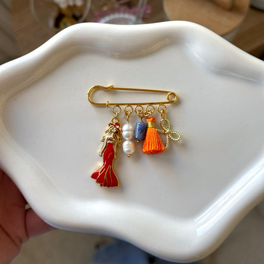 Koningsdag Broche Lady In Red