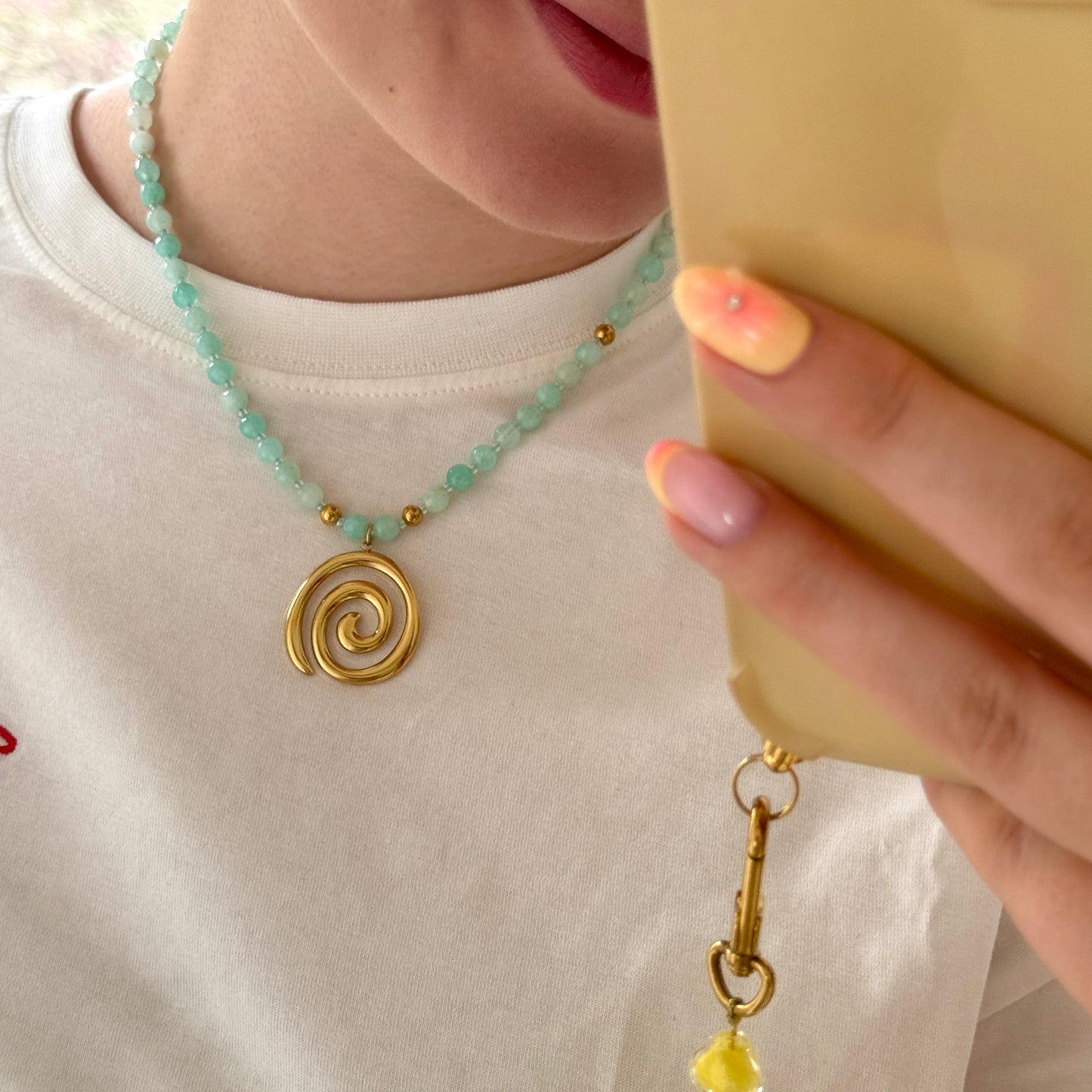 Swirl Ketting Blauw