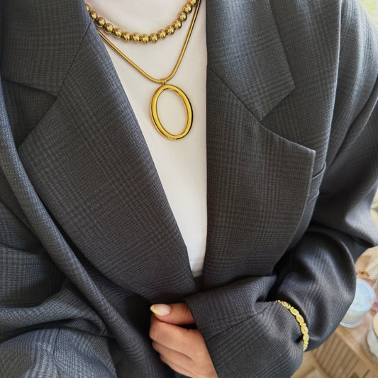 Statement Ovale Ketting